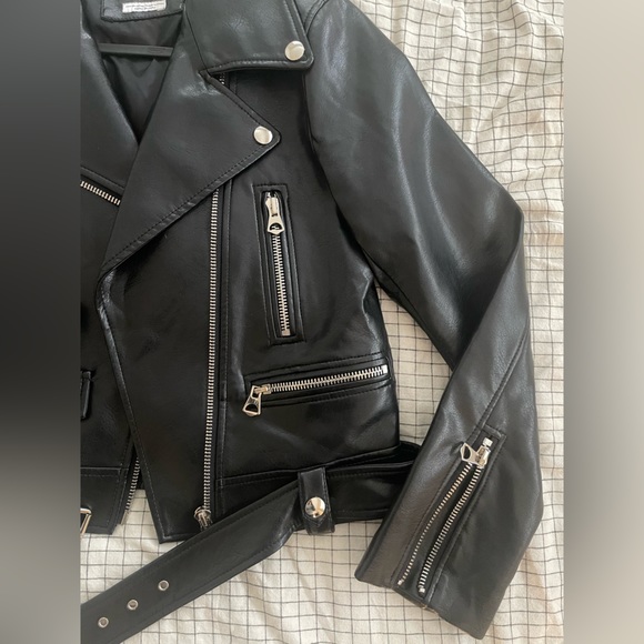 Motorcycle PU “Leather” Jacket - Picture 3 of 4